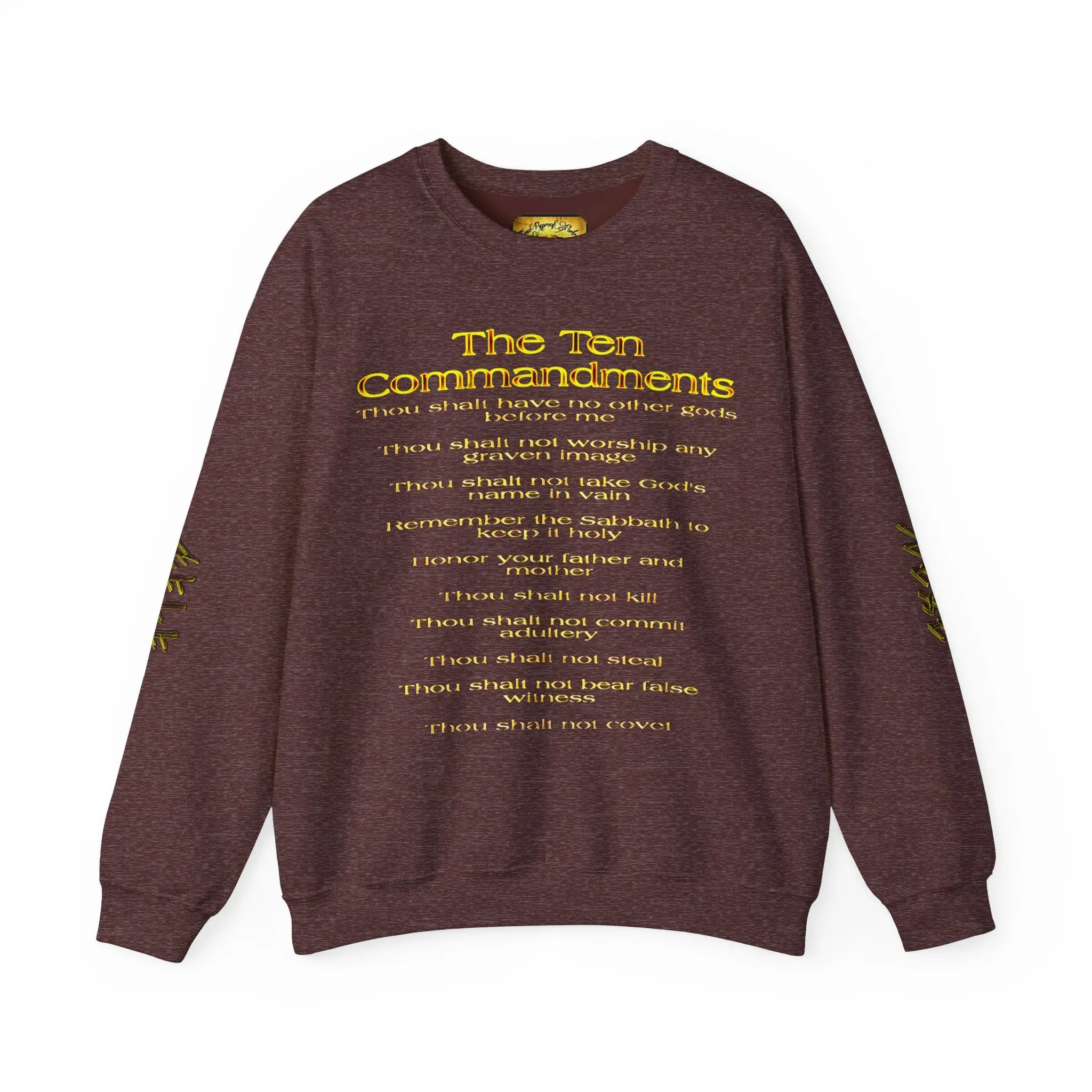 Ten Commandments 01 Designer Gildan Unisex Heavy Blend Sweatshirt (12 colors)