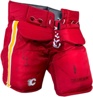 Vaughn Pro Custom - Used NHL Pro Stock Goalie Pants - David Rittich (Red/Yellow/White)