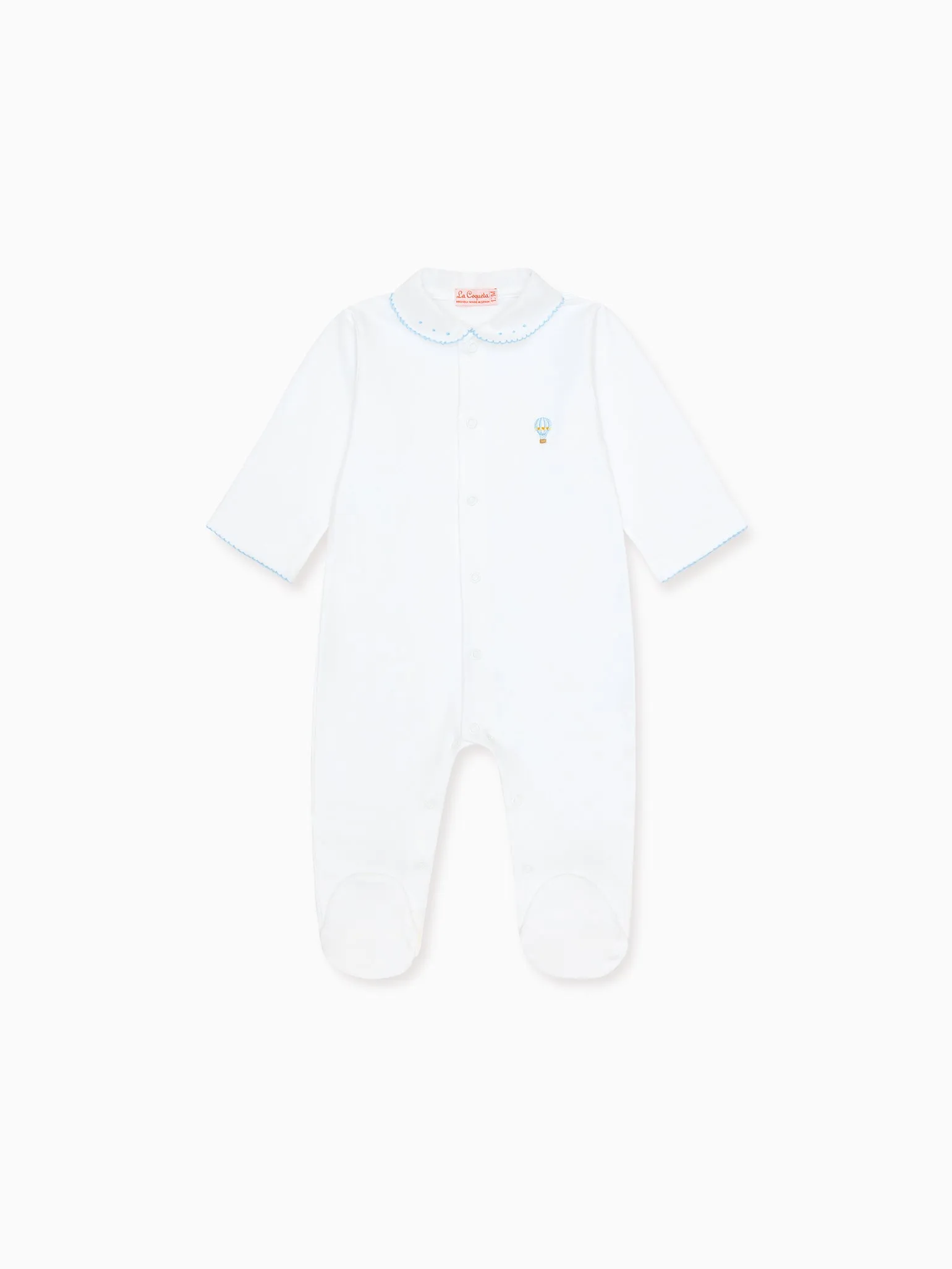 White Globo Balloon Baby Sleepsuit