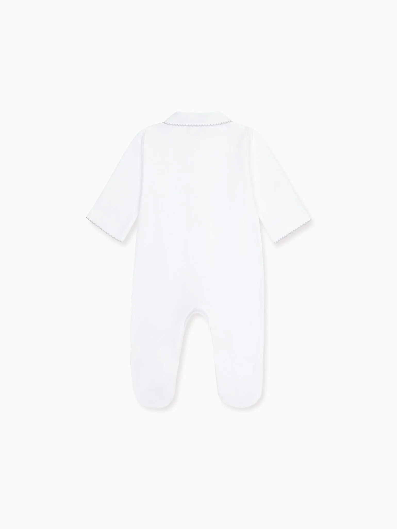 White Victoria Sheep Baby Sleepsuit