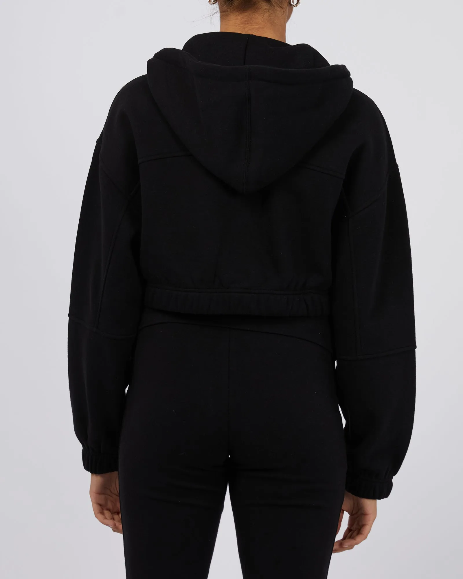 Wren Cropped Hoody Black