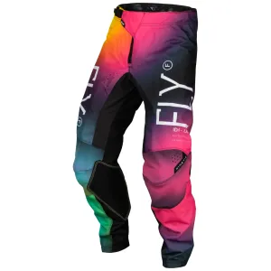 Youth Motocross Pants 2024 - Fly Racing's Rainbow Kinetic Prodigy (Size: 26)