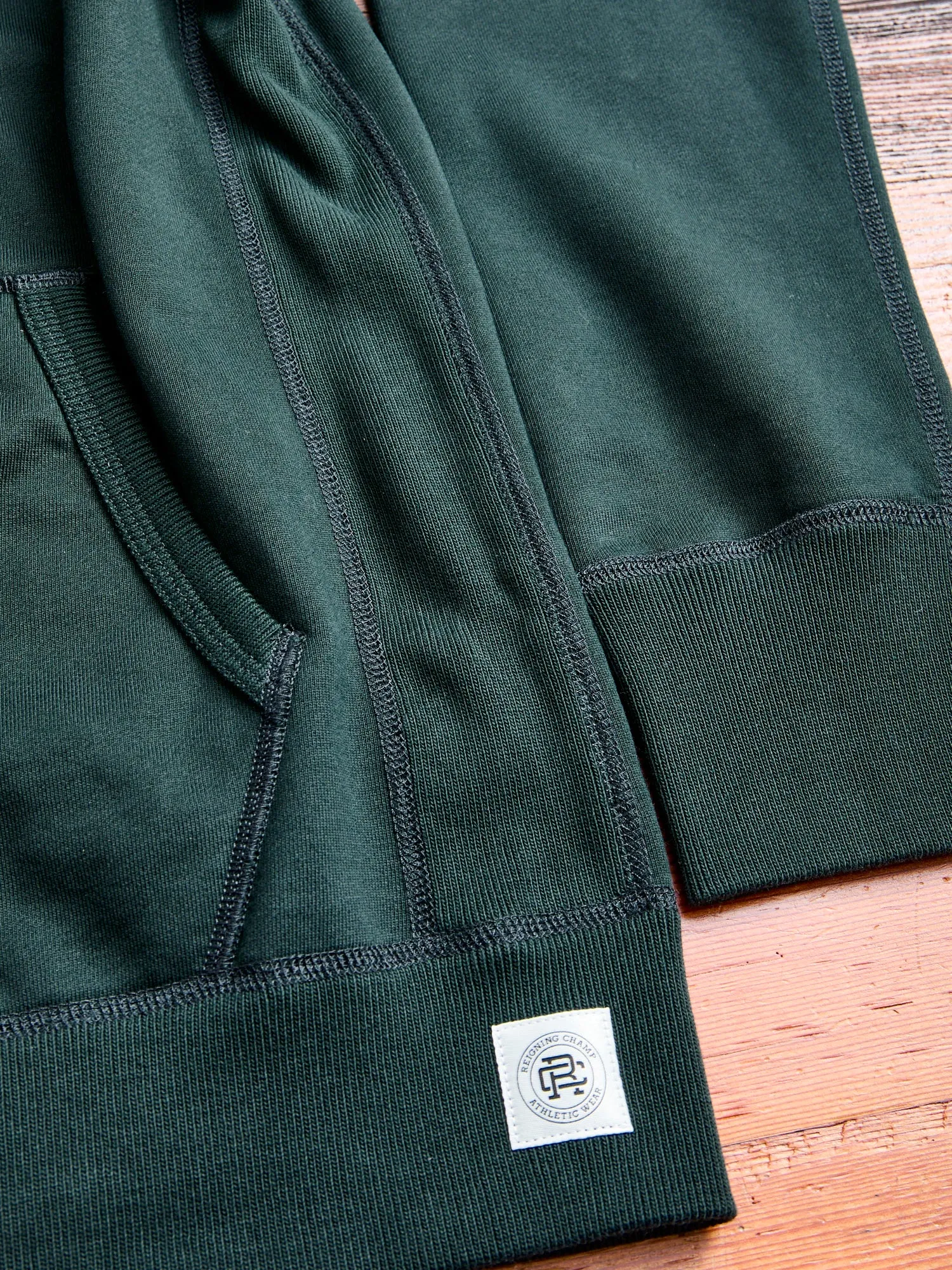 Zip Hoodie in Petrol