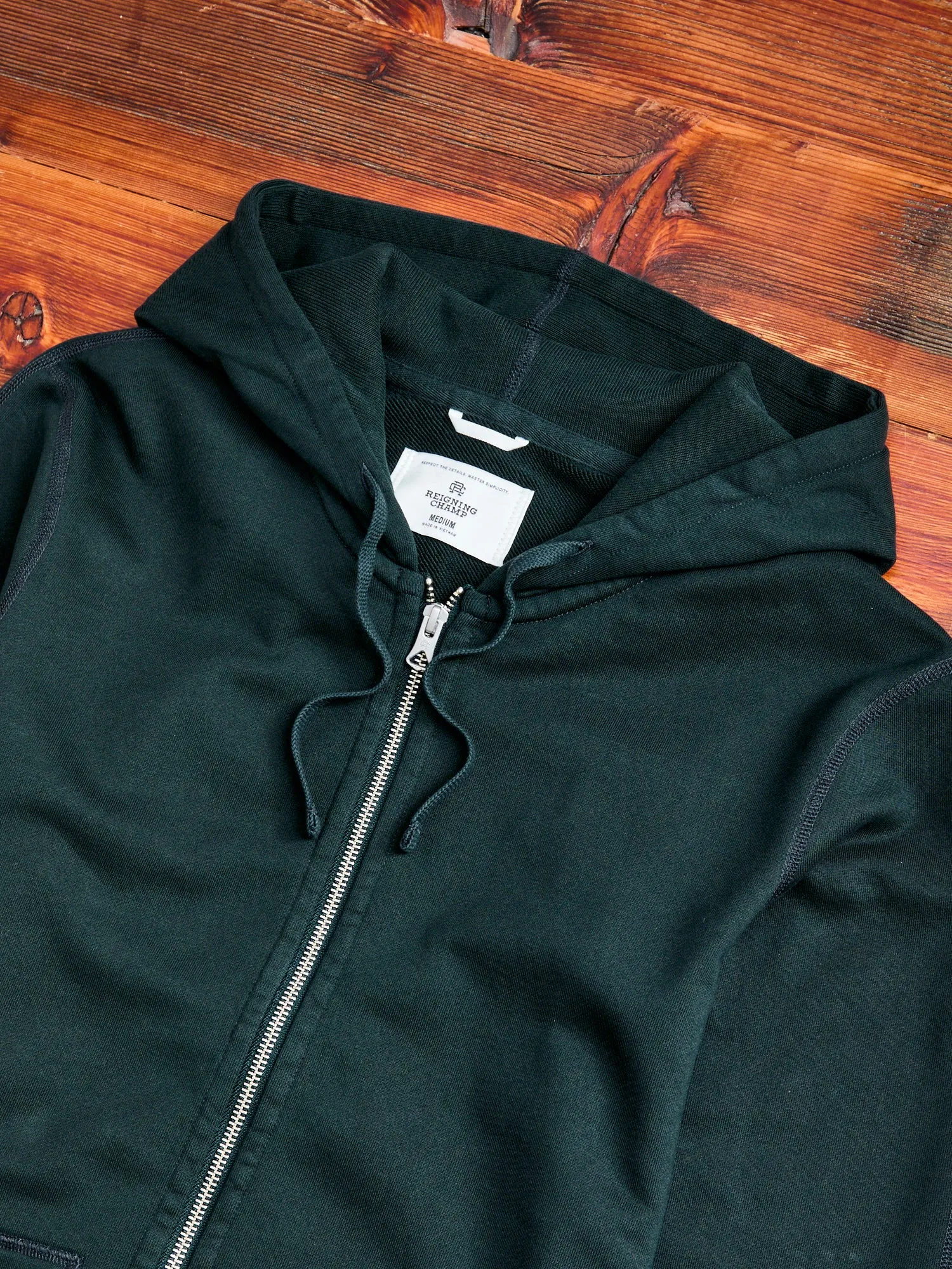 Zip Hoodie in Petrol