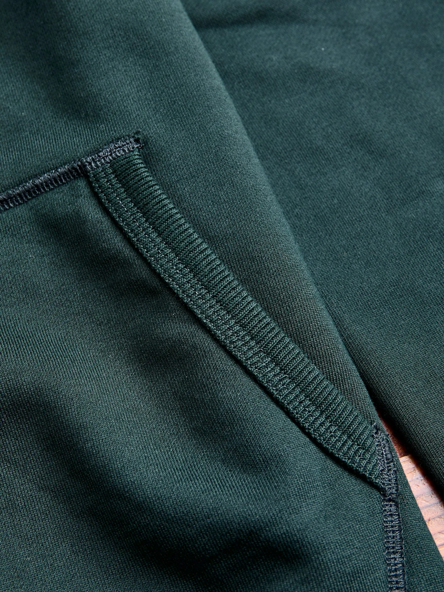 Zip Hoodie in Petrol